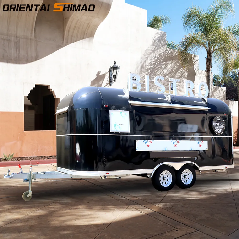 Oosterse shimao zwarte airstream foodtrailer