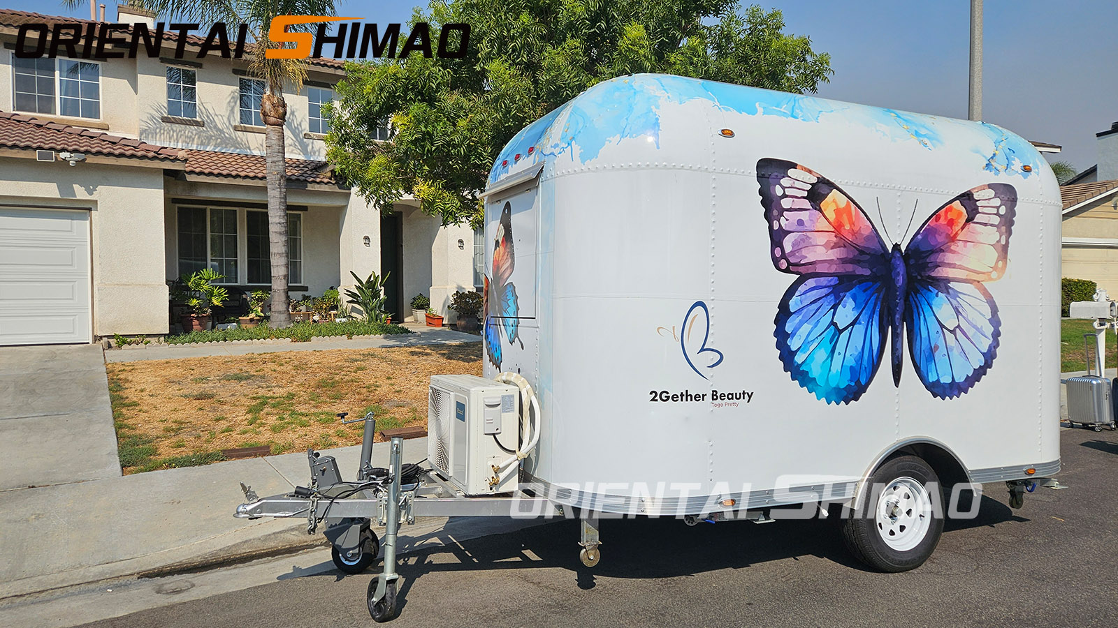 Trendy schoonheidstrailer