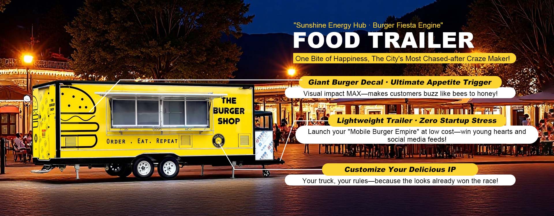 Fabrikant van voedselaanhangwagens