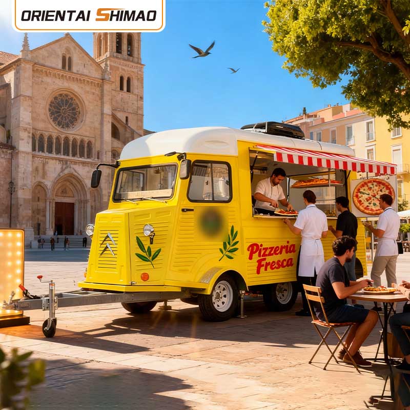 Coffeeshop Koffiewagen Mobiele koffieaanhangwagen Fastfood Voedselaanhangwagen Foodtruck