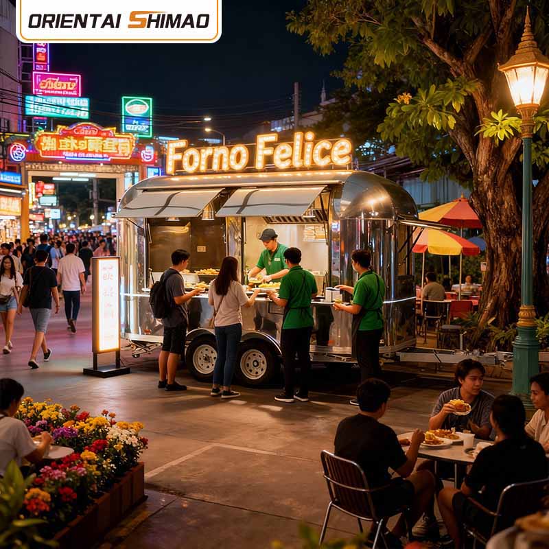 Voedseltrailer met volledige keuken Goedkope foodtruck Kleine voedseltrailer Foodtruck