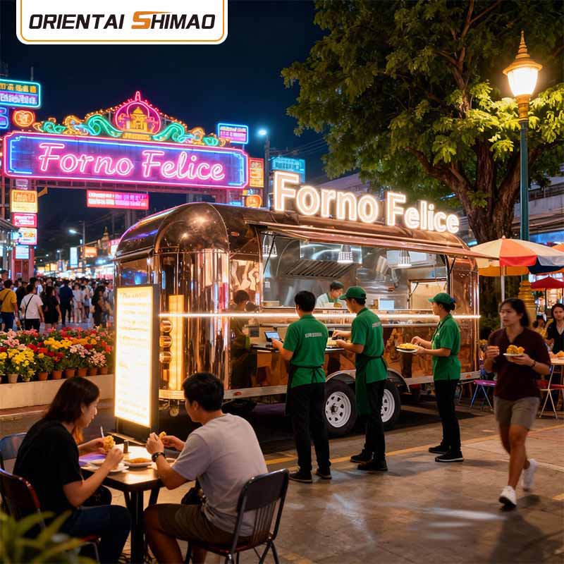 Food Truck-apparatuur Commerciële keukenapparatuur Catering Mobiele Food Trailer Food Truck