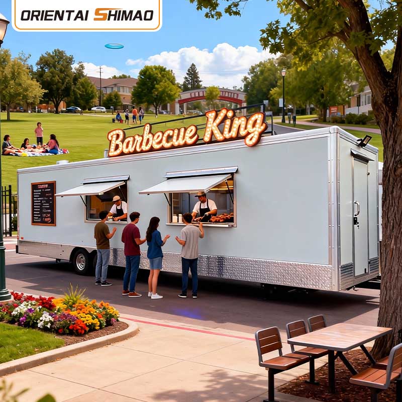 IJswagen Gelato Dessert Churros Mobiele catering Voedselaanhangwagen Street Service Food Truck