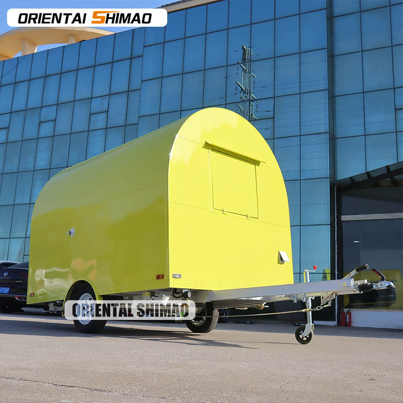 Kleine ronde foodtruck